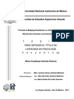 Universidad Nacional Autónoma de México: T E S I S para Obtener El Título de Licenciada en Psicología