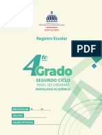 Registro 4to Grado - Academica