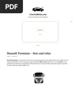 Fuse Box Diagram Renault Premium Relay With Assignment and Locations