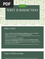 Writ Jurisdiction