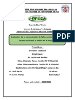 Evaluation de La Contamination de L'alimentation Animale Par Les Mycotoxines À La Société Alf Al Maghrib - Oumaima Elaaboudi