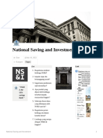 National Saving and Investment