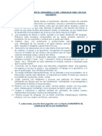 Cómo Favorecer El Desarrollo Del Lenguaje Oral en Sus Hijos