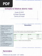 Grade - 9 - MYP - 1 - Isotopes - RAM 2