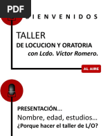 Laminas Taller de Locucion y Oratoria