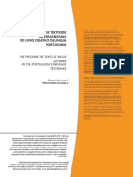 A Presença de Textos de Autoras Negras No Livro Didático de Língua Portuguesa, Por Eliane Cristina Testa e Edileuza Batista de Araújo