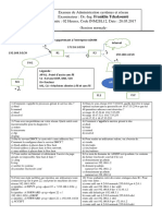 Examen Administration Reseau Session Normale