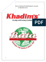 Financial Report On Khadim and Bata