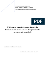 Utilizarea Terapiei Ocupaționale În Tratamentul Persoanelor Diagnosticate Cu Scleroză Multiplă - Catrina Ionela Claudia