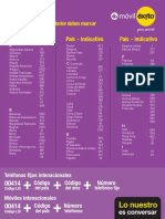 Indicativos Internacionales Me