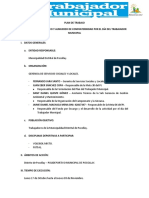 Plan de Trabajo Trabajador Municipal 201