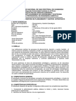 Sílabo de La Asignatura de Planeamiento Y Gestion Estrategica I. Datos Generales