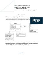 Software Engineering-1 Section C & D (Mid Term Paper: Time: 1:45 - 3:45