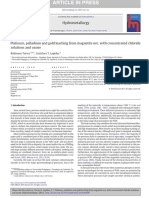 Platinum, Palladium and Gold Leaching From Magnetite Ore, With Concentrated Chloride Solutions and Ozone