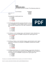 Capital Gains Taxation Problems Part 1 PDF