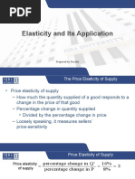 Week 6 - Price Elasticity of Supply