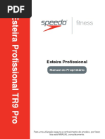 Manual Proprietario Esteira Speedo Tr9pro v1