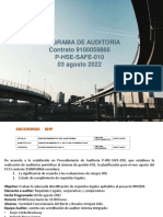 Programa de Auditoria Mes Agosto 2022