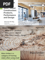 Presentation - Slides Mass Timber Construction 211214