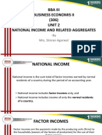 National Income and Related Aggregates