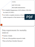 Lecture 5. Measures of Mortality