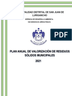 Plan Anual de Valorizacion R.S.M Lurigan