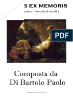 Funus Ex Memoris: Composta Da Di Bartolo Paolo