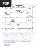 February Calendar