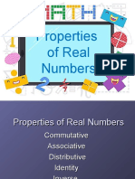 Properties of Real Numbers