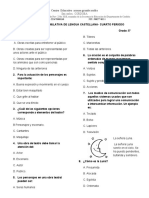 impreEVALUACION LENGUA CASTELLANA 5°