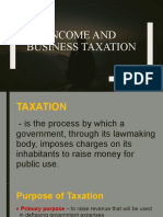 Income and Business Taxation