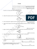 Circles Previous Year Questions