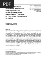 Eyssel & Bohner - 2011 - Schema Effects of Rape Myth Acceptance On Judgments of Guilt and Blame