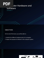 LESSON 2 - Computer Hardware and Software