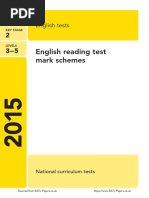 Ks2 English 2015 Marking Scheme Reading