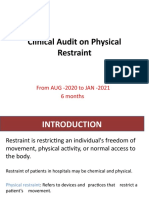 Clinical Audit - Restraint