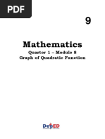 MATH 9 Q1 WK 8 MODULE 8 Graph of Quadratic Functions 3