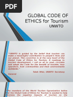 Global Code of Ethics For Tourism