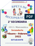 Carpeta de Recuperacion de Secundaria Matemática