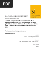 Góngora García Jorge Julio Análisis Comparativo de La Construcción Steel y Wood