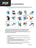 Les Schtroumpfs La Description Comprehension Ecrite Texte