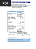 Calculo de Rendimeinto de Transporte de Agregado