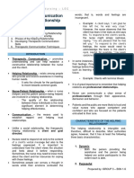 Group3 - BSN1-6 - Therapeutic Communication in The Helping Relationship - Written Report - Handout