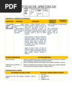 Sesion de Aprendizaje 3 de Primaria Inglés