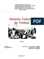 Derecho Colectivo de Trabajo Tema I Del Modúlo II