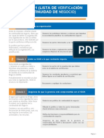 ISO22301 - Lista de Verificación de Continuidad de Negocio