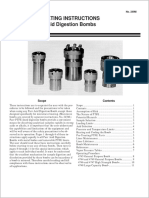 Operating Instructions Parr Acid Digestion Bombs: Scope