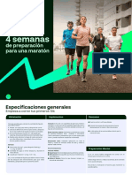 Guía 4 Semanas de Preparación para Una Maratón