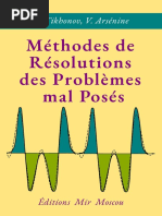 Tikhonov, Arsénine - Méthodes de Résolutions Des Problèmes Mal Posés - Mir - 1976