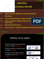 PHY 210 - Chapter 1 - Rotional Motion - 2021